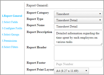 New timesheet reports