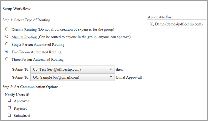 Expense Workflow