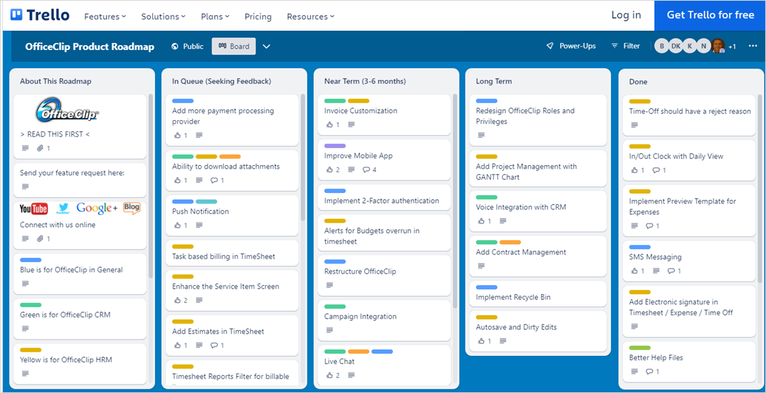 kanban board