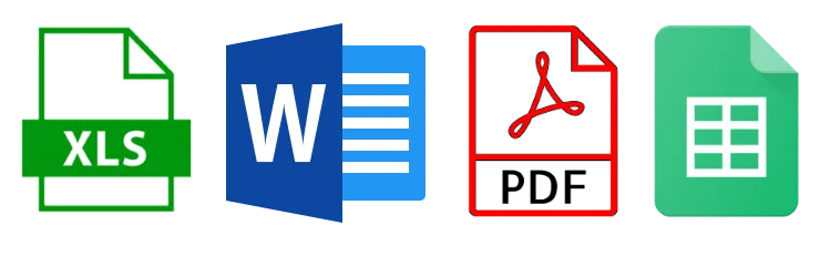 Timesheet template formats