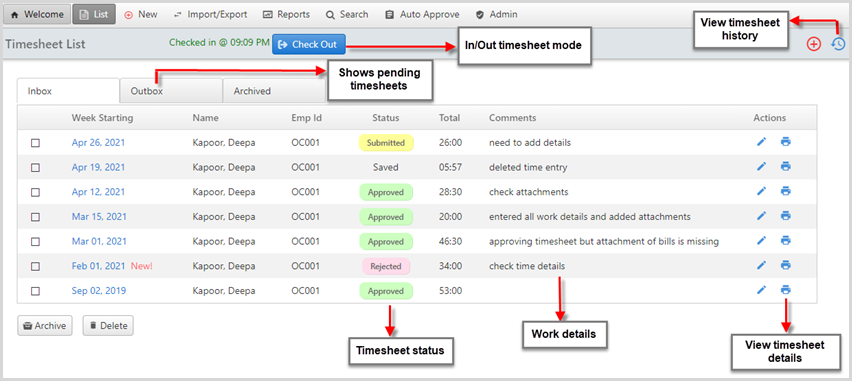 timesheet-inbox