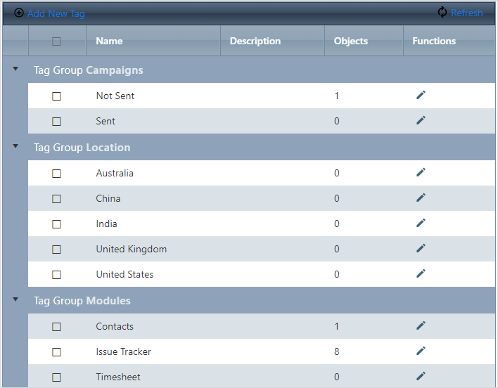 segment contacts using tags